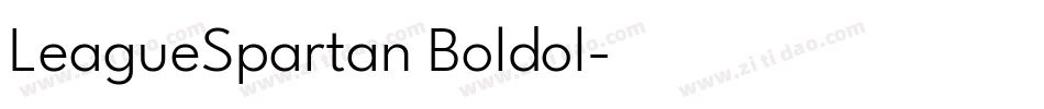 LeagueSpartan Boldol字体转换